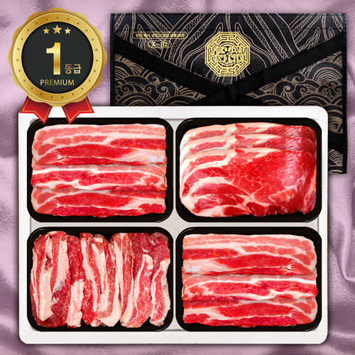 [한돈가]1등급 한돈구이 4P 5호 1.6kg(삼/삼/목/가400)