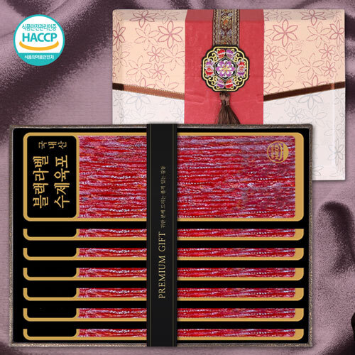 [블랙라벨]수제 쇠고기육포 금장 1호 960g(60g 16p)