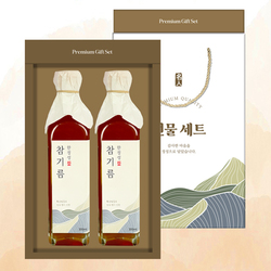 [천연의향]정성참기름2P 선물세트 (300ml*2)